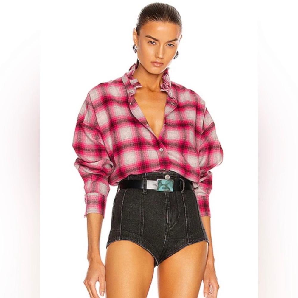 NWT! Isabel Marant‎ Etoile Reosi Shirt in Pink - Picture 6 of 11